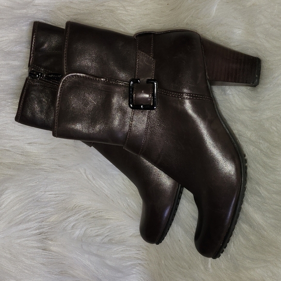 Clarks Tige DE Cuir Leather ankle Booties - Picture 4 of 17